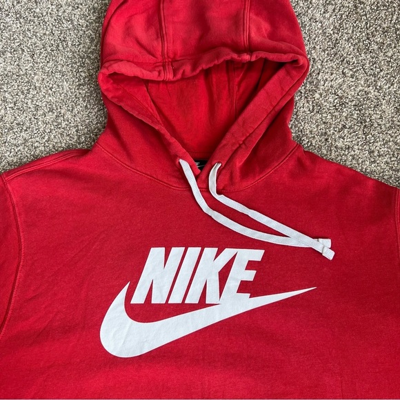 Nike Red Logo Hoodie, Size Large - Picture 2 of 6